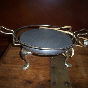 VINTAGE ELECTRIC FOOD Warmer Trivet Buffet WARM-O-TRAY ATLANTIC PRECISION, WORKS